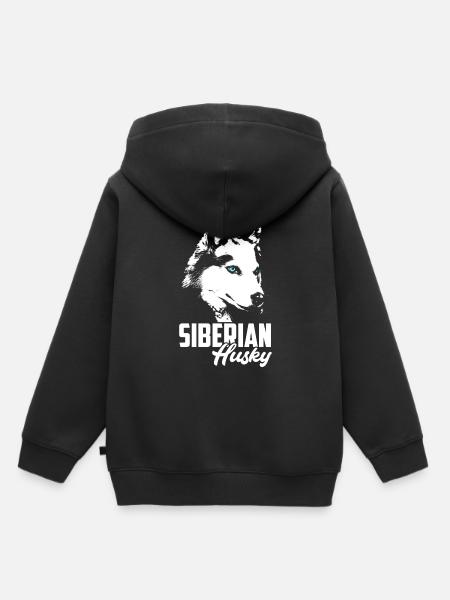 Husky - Kinder Premium Organic Hoodie - Schwarz