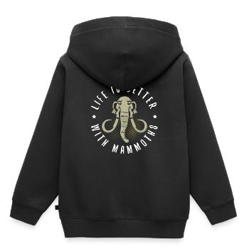 Mammut - Kinder Premium Organic Hoodie - Schwarz - Hinten - AI Model Kid Male (0cm)