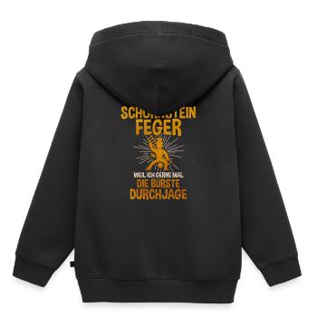 Schornsteinfeger - Kinder Premium Organic Hoodie - Schwarz - Hinten - AI Model Kid Male (0cm)