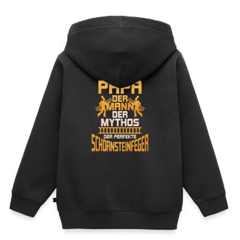 Schornsteinfeger - Kinder Premium Organic Hoodie - Schwarz - Hinten - AI Model Kid Male (0cm)