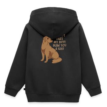 Labrador - Kinder Premium Organic Hoodie - Schwarz - Hinten - AI Model Kid Male (0cm)