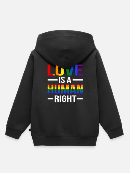 Lgbt - Kinder Premium Organic Hoodie - Schwarz