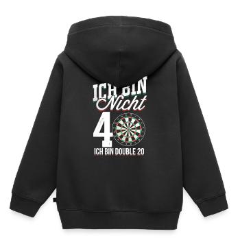 40. Geburtstag - Kinder Premium Organic Hoodie - Schwarz - Hinten - AI Model Kid Male (0cm)