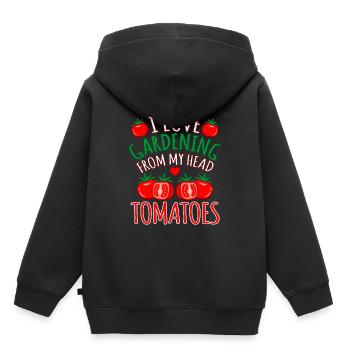Tomate - Sweat Premium à capuche enfant bio - noir - Dos - AI Model Kid Male (0cm)