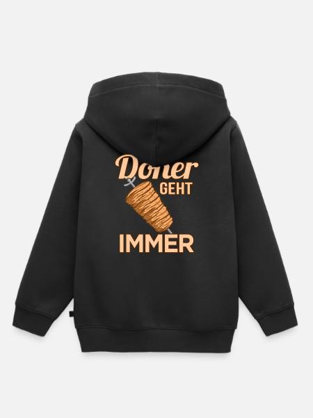 Döner - Kinder Premium Organic Hoodie - Schwarz