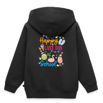 Happy Last Day of School Summer Break - Kids Premium Organic Hoodie - black - Back - AI Model Kid Male (0cm)
