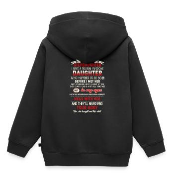 Stepdad I Don't Have a Step Daughter - Kids Premium Organic Hoodie - black - Back - AI Model Kid Male (0cm)