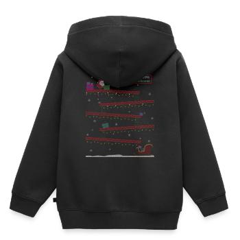 Retro Gaming Gifts Ugly Christmas Sweate - Kinder Premium Organic Hoodie - Schwarz - Hinten - AI Model Kid Male (0cm)