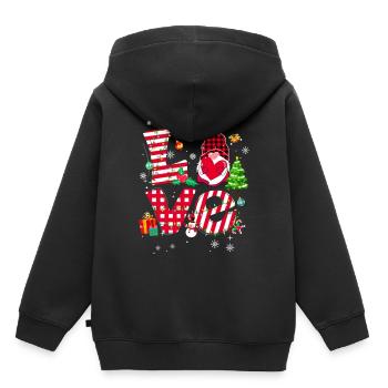 Être tante, c’est un peu enseigner aux parents - Sweat Premium à capuche enfant bio - noir - Dos - AI Model Kid Male (0cm)