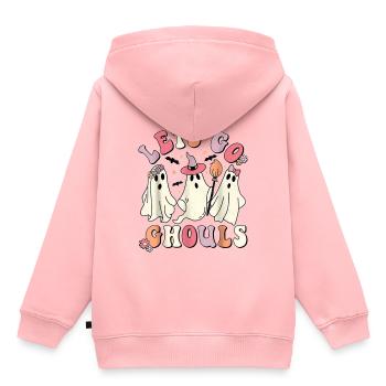 Let’s Go Ghouls - Sweat Premium à capuche enfant bio - rose - Dos - AI Model Kid Female (0cm)