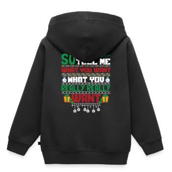 Christmas So Tell Me What You Really Really Want - Kids Premium Organic Hoodie - black - Back - AI Model Kid Male (0cm)