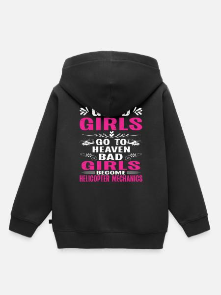 Helicopter Technician Helicopter Mechanic - Kinder Premium Organic Hoodie - Schwarz
