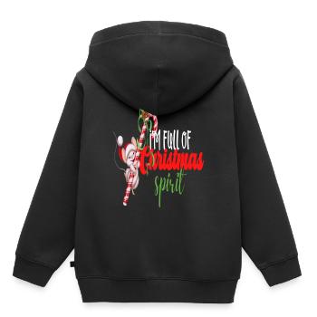 I'm Full Of Christmas Spirit - Kids Premium Organic Hoodie - black - Back - AI Model Kid Male (0cm)