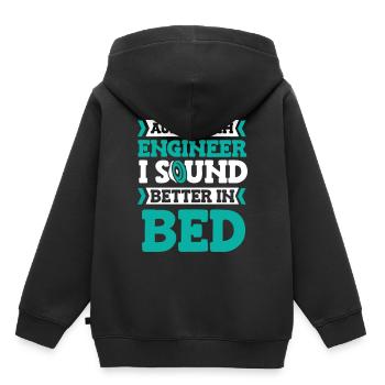 Sound Engineer Studio Producer Audio Tech Engineer - Kinder Premium Organic Hoodie - Schwarz - Hinten - AI Model Kid Male (0cm)