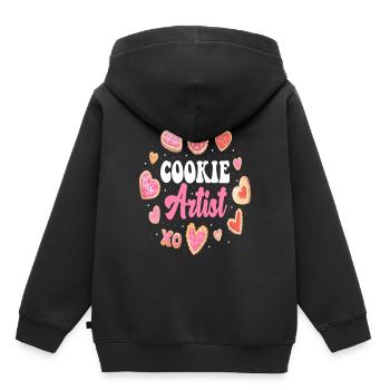 Cookie Artist Funny Cookie Gift - Kinder Premium Organic Hoodie - Schwarz - Hinten - AI Model Kid Male (0cm)