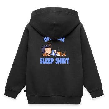 Bonne nuit - Sweat Premium à capuche enfant bio - noir - Dos - AI Model Kid Male (0cm)