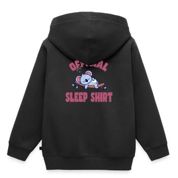 Bonne nuit - Sweat Premium à capuche enfant bio - noir - Dos - AI Model Kid Male (0cm)