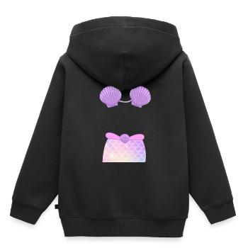 Karneval Kostüm Kölle Alaaf Herz Köln Bikini - Kinder Premium Organic Hoodie - Schwarz - Hinten - AI Model Kid Male (0cm)