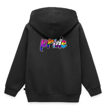 Orgueil - Sweat Premium à capuche enfant bio - noir - Dos - AI Model Kid Male (0cm)