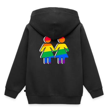 Orgueil - Sweat Premium à capuche enfant bio - noir - Dos - AI Model Kid Male (0cm)