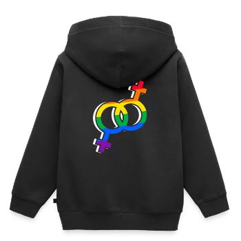 Orgueil - Sweat Premium à capuche enfant bio - noir - Dos - AI Model Kid Male (0cm)