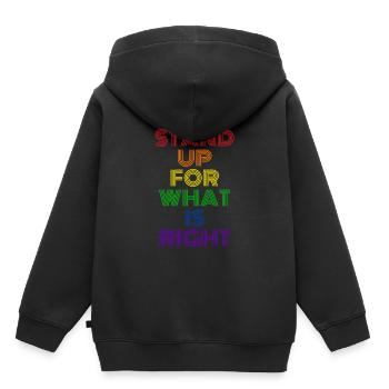 Pride LGBT Statement - Kids Premium Organic Hoodie - black - Back - AI Model Kid Male (0cm)
