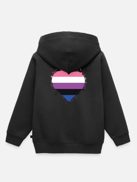 Pride LGBTQ. Aussage - Kinder Premium Organic Hoodie - Schwarz