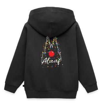 Karneval Kölle Alaaf am Kölner Dom - Kinder Premium Organic Hoodie - Schwarz - Hinten - AI Model Kid Male (0cm)