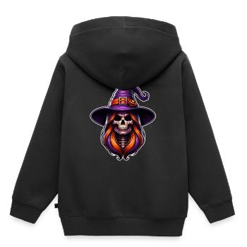 Dans un monde rempli de princesses, soyez une sorcière - Sweat Premium à capuche enfant bio - noir - Dos - AI Model Kid Male (0cm)