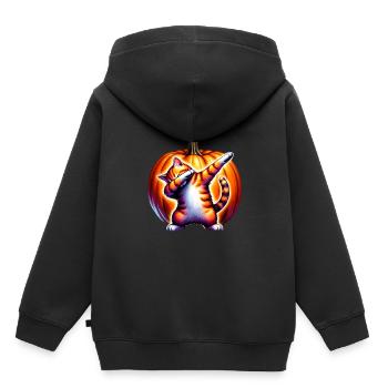 Happy Halloween, Scaredy Cat - Kids Premium Organic Hoodie - black - Back - AI Model Kid Male (0cm)
