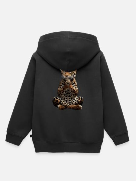 Jaguar - Kinder Premium Organic Hoodie - Schwarz
