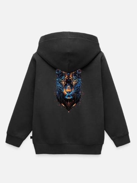 Jaguar - Kinder Premium Organic Hoodie - Schwarz