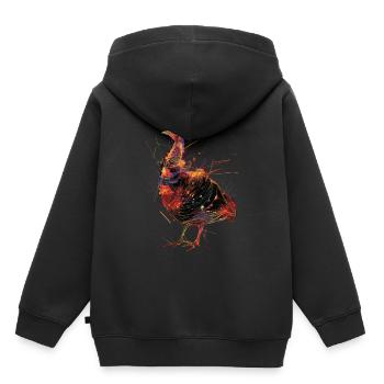 Turquie - Sweat Premium à capuche enfant bio - noir - Dos - AI Model Kid Male (0cm)