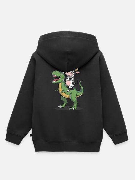 Kuh - Kinder Premium Organic Hoodie - Schwarz