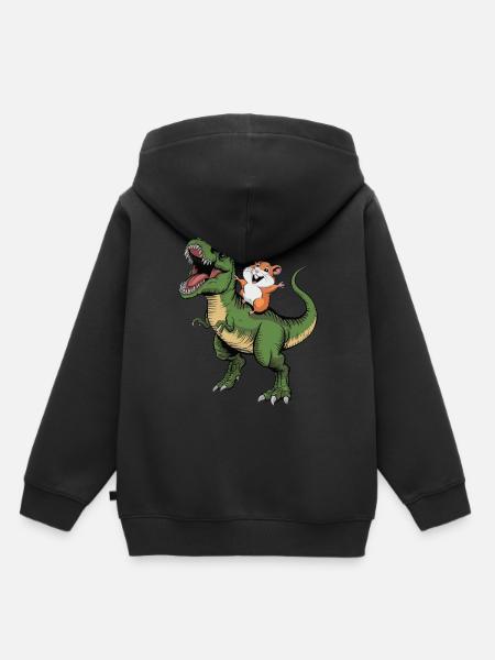 Hamster - Kinder Premium Organic Hoodie - Schwarz