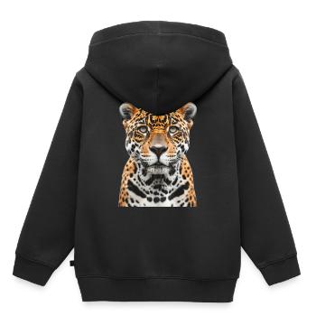 Jaguar - Sweat Premium à capuche enfant bio - noir - Dos - AI Model Kid Male (0cm)