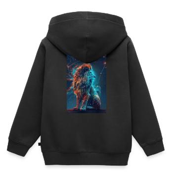 Capricorne - Sweat Premium à capuche enfant bio - noir - Dos - AI Model Kid Male (0cm)