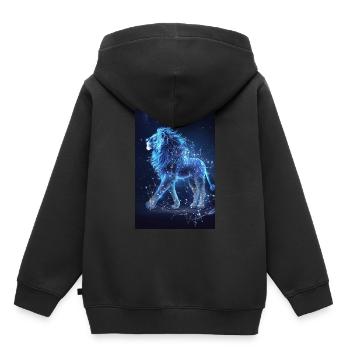 Bull - Kids Premium Organic Hoodie - black - Back - AI Model Kid Male (0cm)