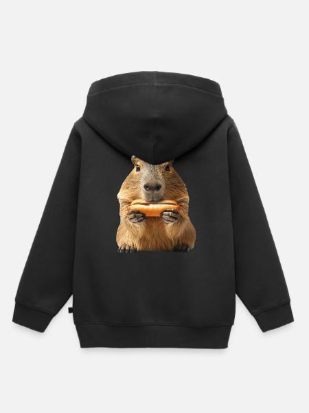 Wasserschwein - Kinder Premium Organic Hoodie - Schwarz