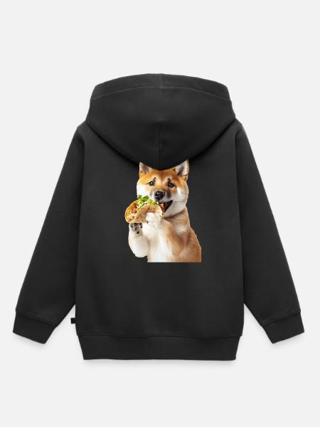 Akita - Kinder Premium Organic Hoodie - Schwarz