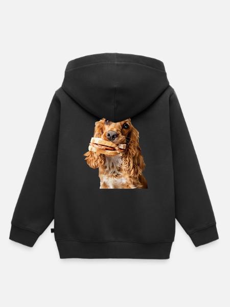 Cocker Spaniel - Kinder Premium Organic Hoodie - Schwarz