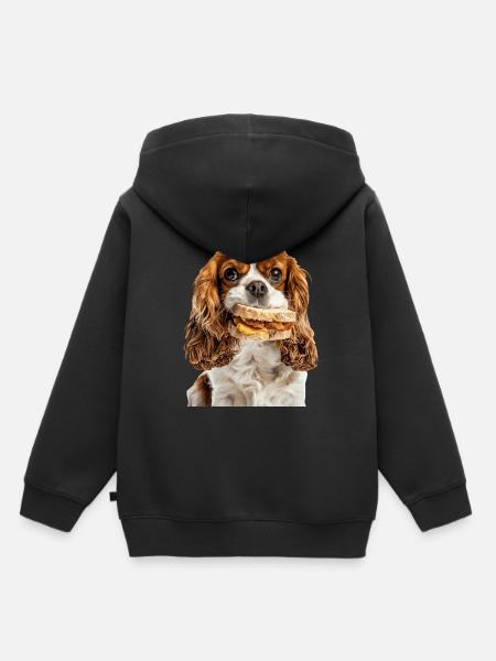 Cavalier King Spaniel - Kinder Premium Organic Hoodie - Schwarz
