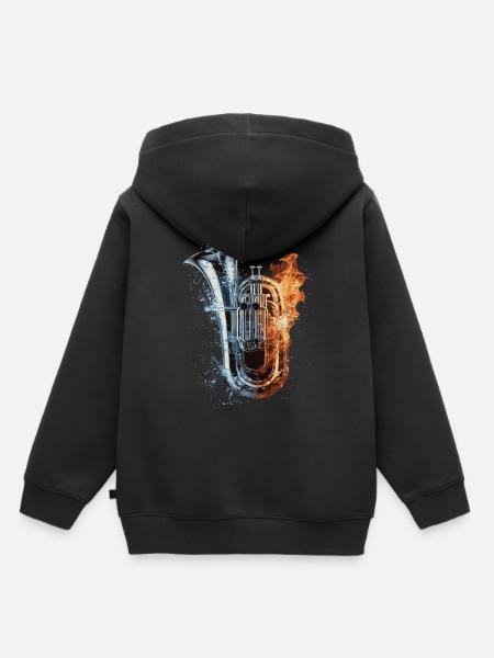 Tuba - Kinder Premium Organic Hoodie - Schwarz