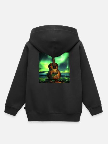 Ukulele - Kinder Premium Organic Hoodie - Schwarz