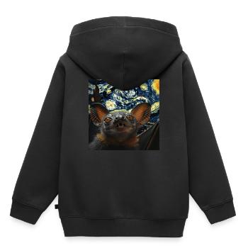Schläger - Kinder Premium Organic Hoodie - Schwarz - Hinten - AI Model Kid Male (0cm)