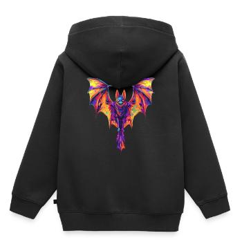 Schläger - Kinder Premium Organic Hoodie - Schwarz - Hinten - AI Model Kid Male (0cm)