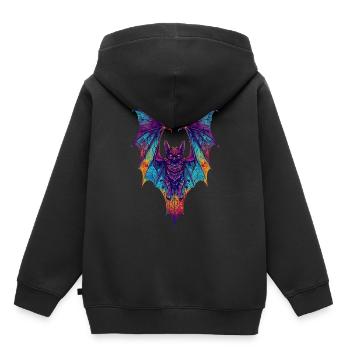 Schläger - Kinder Premium Organic Hoodie - Schwarz - Hinten - AI Model Kid Male (0cm)