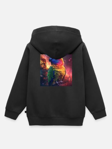 Sittiche - Kinder Premium Organic Hoodie - Schwarz