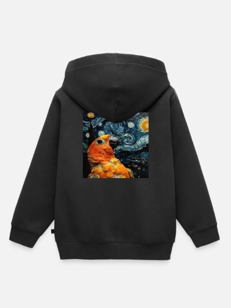 Sittiche - Kinder Premium Organic Hoodie - Schwarz