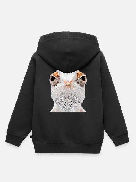 Chamäleon - Kinder Premium Organic Hoodie - Schwarz